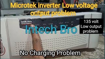 Microtek Inverter Low voltage output problem solution | Hindi mein