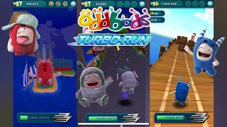 Oddbods Turbo Run - Christmas Fuse, red Fuse, Halloween green Mummy Zee, blue Pogo screenshot 5