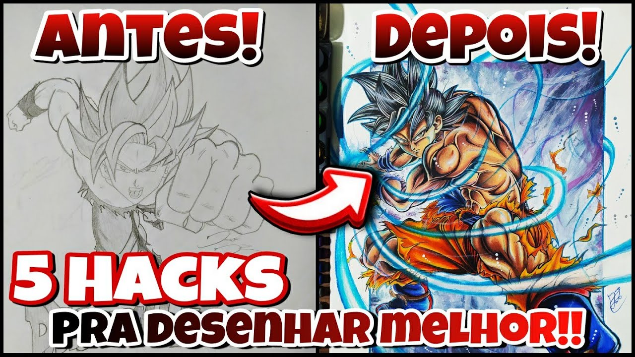 Não Dá Pra Acreditar!! 5 Hacks Pra Desenhar Melhor E Evoluir No Desenho ( Iniciantes ) #5 Parte