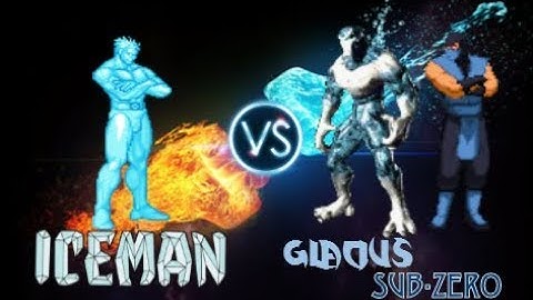 Iceman vs Glacius & Sub Zero - M.U.G.E.N. request