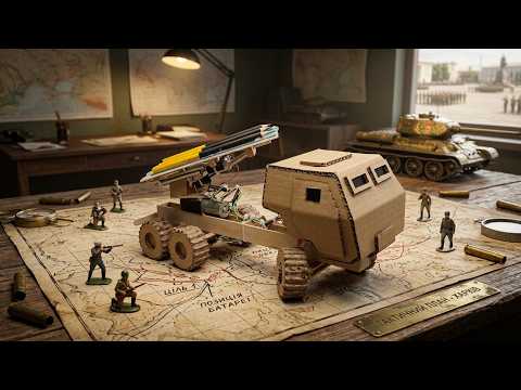I Built a Working RC HIMARS from Cardboard!