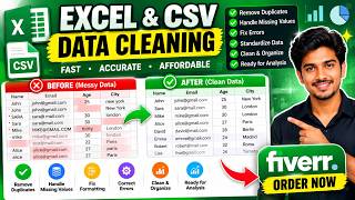 Excel & CSV Data Cleaning | Remove Duplicates, Fix Errors & Organize Data