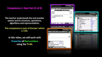 TExES 7-12 (235) Math Exam Competency 1: Quiz Part (1 of 2)