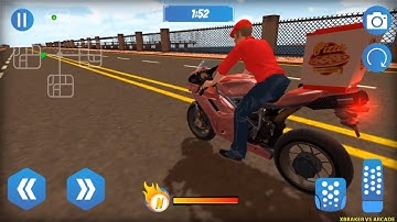 Big Pizza Delivery Boy Simulator - New MotorBike Unlocked - Android Gameplay 2019