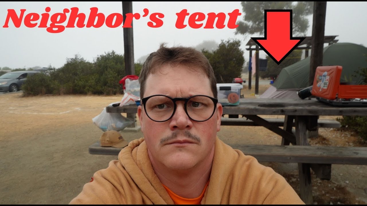 SAN CLEMENTE state beach campground - CLOSE ENCOUNTERS of the camping kind