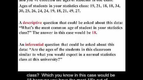 The Basics Descriptive and Inferential Statistics OC