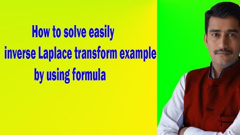How to solve easily inverse Laplace transform example by using formula