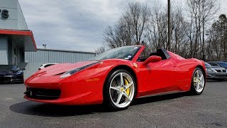 2012 ferrari 458 italia spider - for sale formula one imports
charlotte