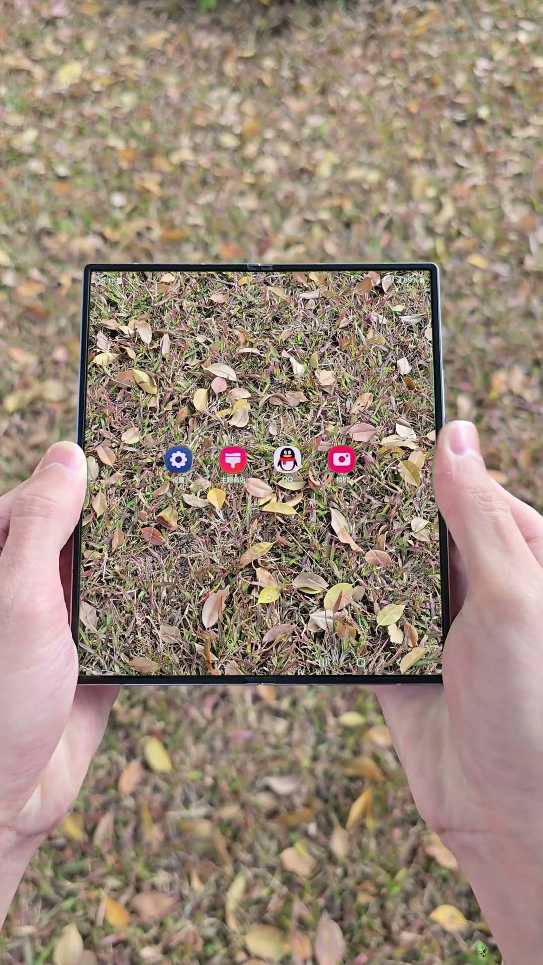 A little power-saving trick every day! Samsung Fold 6 transparent screen display! Fold6