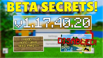 MCPE 1.17.40.20 BETA BIGGEST PARITY CHANGE EVER! Minecraft Pocket Edition Shaders Disabled