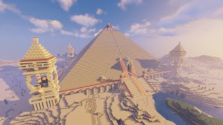 Create a pyramid with 200,000 blocks