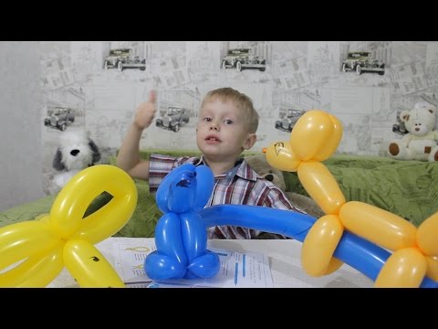 Твистинг делаем фигурки из воздушных шариков Twisting make balloons