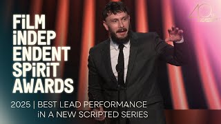 RICHARD GADD wins BEST LEAD IN NEW SCRIPTED SERIES at the 2025 Film Independent Spirit Awards