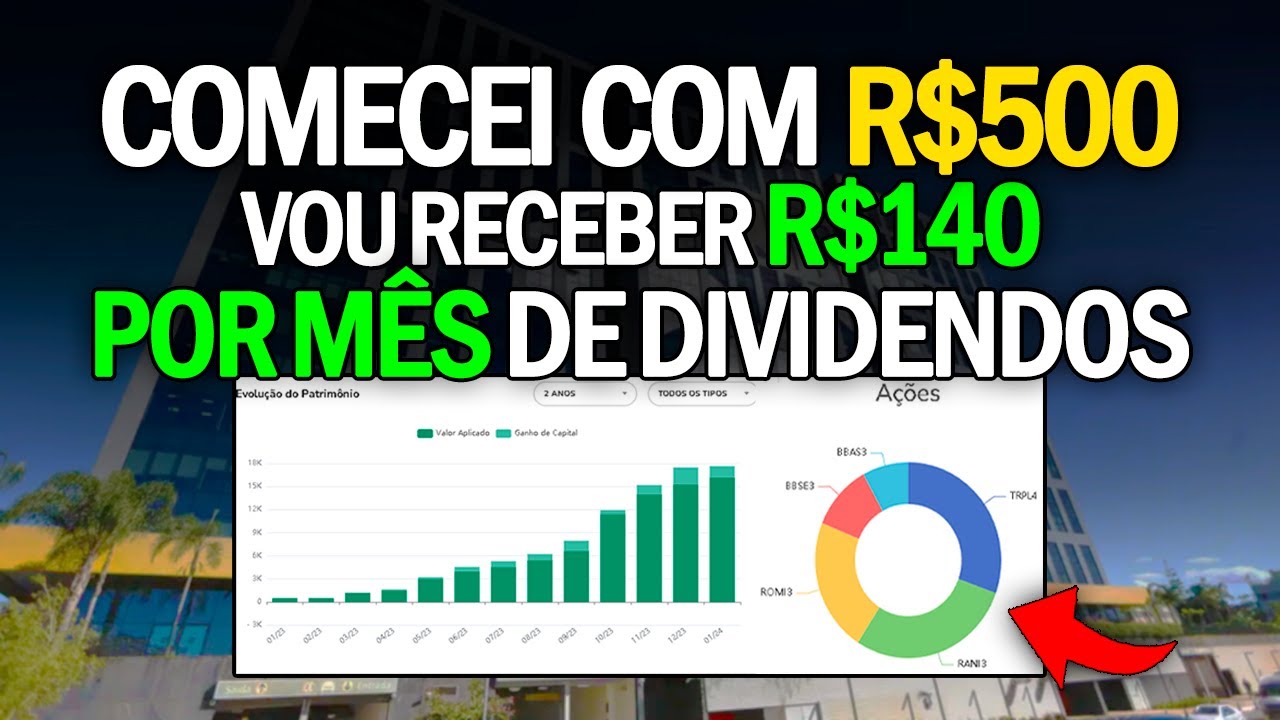 14 MESES INVESTINDO | VOU RECEBER R$140 POR MÊS DE DIVIDENDOS! NOVO ...