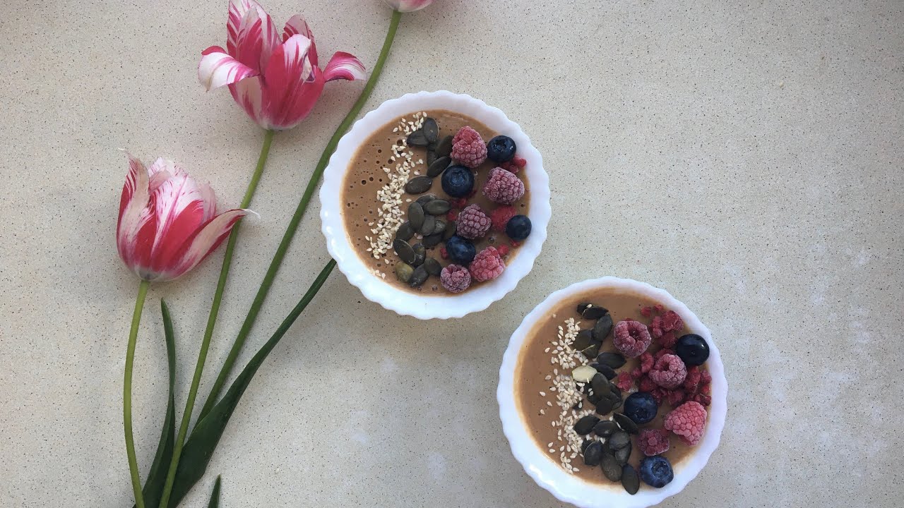 Coffee Smoothie Bowl Healthy Breakfast Recipe YouTube