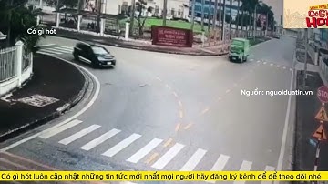 Clip: Xe tải vỡ đầu vì tông ô tô con, "cư dân mạng" tranh luận đúng sai