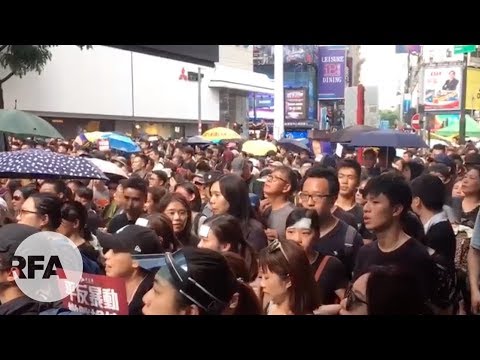 7.21民陣大遊行 | 遊行人士繼續向金鐘進發　佔領夏愨道