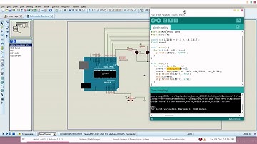 Simulasi Arduino Proteus - Analog I/O Running LED with Potensio