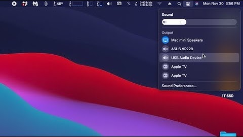 How to Quickly Access Sound SubMenus at Control Center on macOS Big Sur