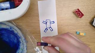 Printmaking Lego Robots for Elementary School