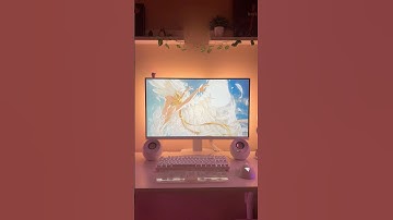 putting up my govee monitor gaming lights ☀️