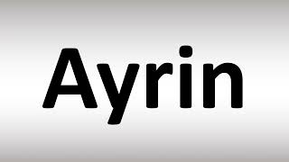 How to Pronunce Ayrin (أيرين , Arabic Name) screenshot 4