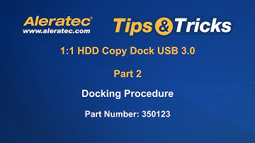 Aleratec 1:1 HDD Copy Dock USB 3.0 350123 Part 3 Tips & Trouble Shooting