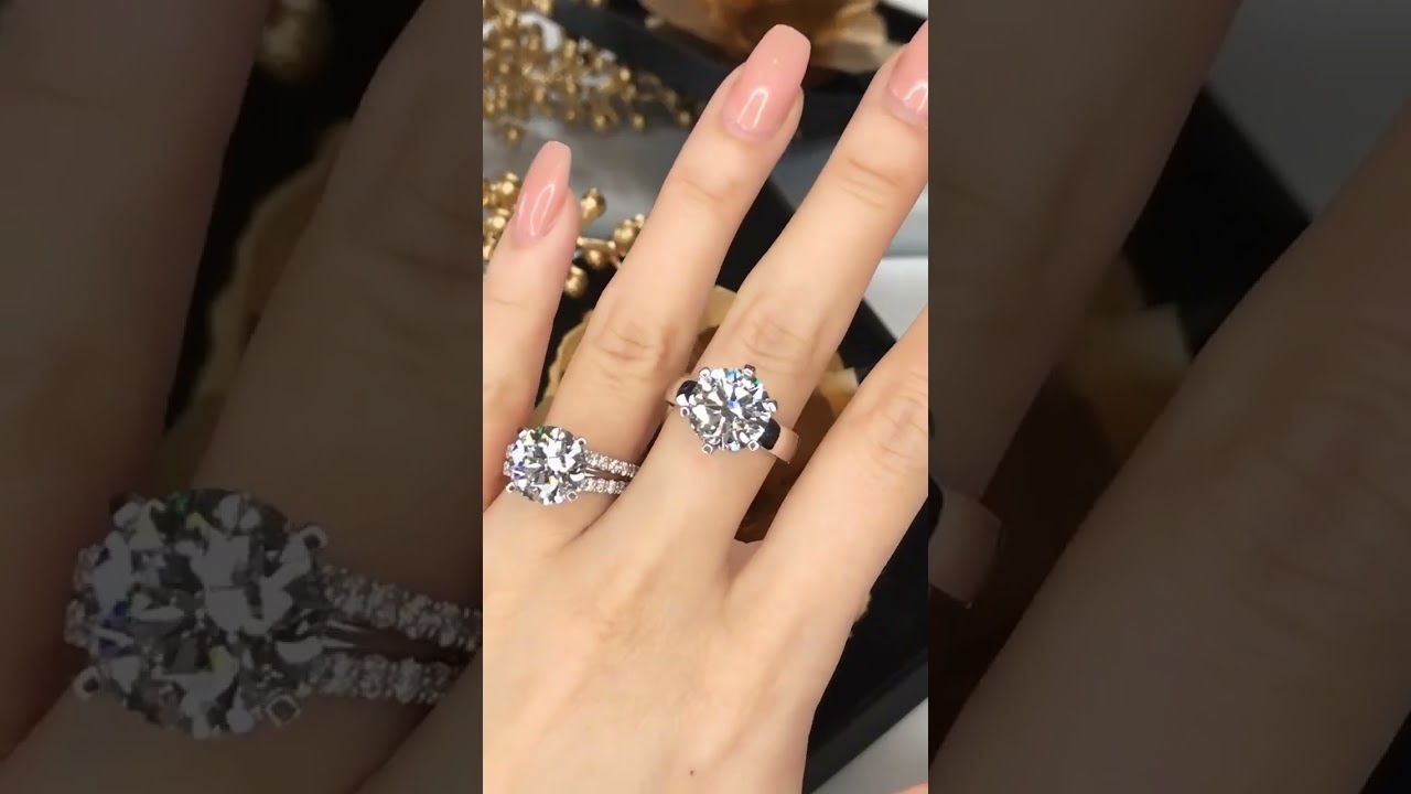 Diamond Ring | 14K Real Gold With Lab Grown Diamond | Engagement Ring | Wedding Rings | Gift for her