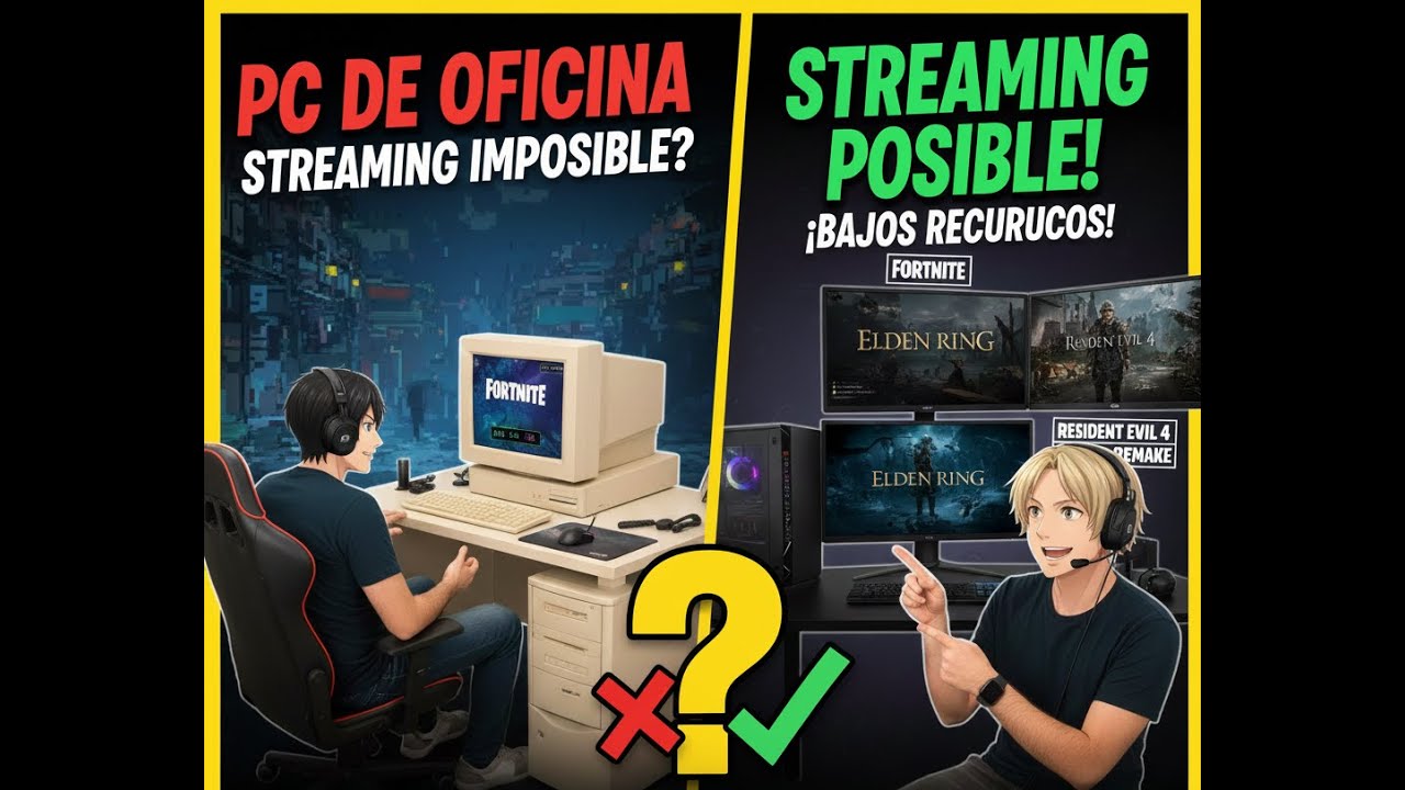 ¿UNA PC DE OFICINA SIRVE PARA STREAM EN 2025-2026? | i5-2300 + RTX 3050 6GB