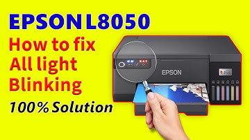Epson L8050 all lights blinking error solution/Epson l8050 not printing