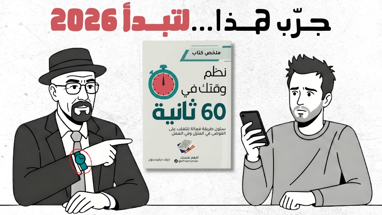 كيف تستعيد السيطرة على يومك؟ ملخص كتاب نظّم وقتك في 60 ثانية
