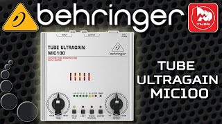 картинка: Предусилитель BEHRINGER MIC100 TUBE ULTRAGAIN