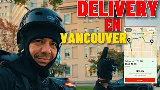 Haciendo DELIVERY en bicicleta en VANCOUVER  || CUANTO HICE?$$