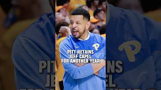 BREAKING NEWS: Pitt retains men's basketball coach Jeff Capel for another year