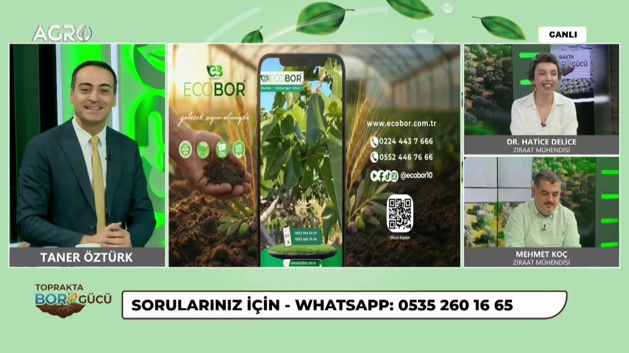 Topraktaki Bor Gücü - 4. Bölüm, Agro TV'de CANLI. #agrotv #tv #gübre