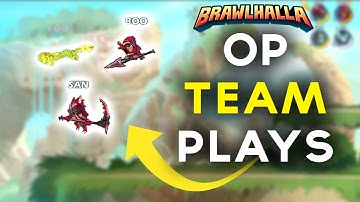 INSANE 2s COMBOS - Brawlhalla 2v2 Highlights #1 (sandstorm, boomie, cosolix, cake..)