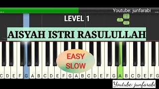 aisyah istri rasulullah piano level 1 - slow / lambat