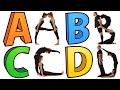 Human Alphabet of Action | Action Verbs A to Z | A到Z字母动词大集合 (中英文)