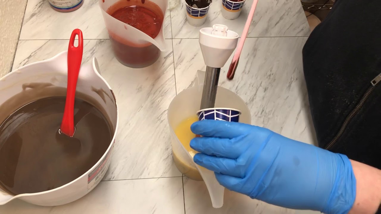 Making and Cutting Christmas Cabin Cold Process Soap - YouTube