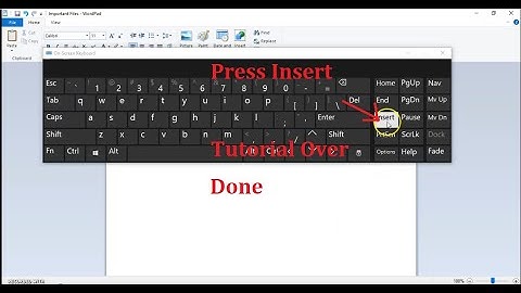 How to Turn off Overtype (Overwrite) (OVR).