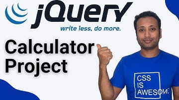 jQuery bangla tutorial 9 : calculator project using HTML, CSS, jQuery