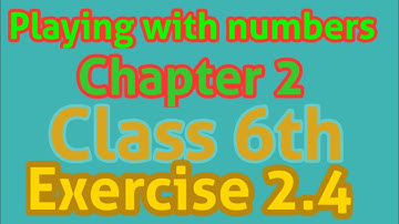 Class 6th|| Chapter 2|| Playing with Numbers|| Prime Factorisation|| Exercise 2.4