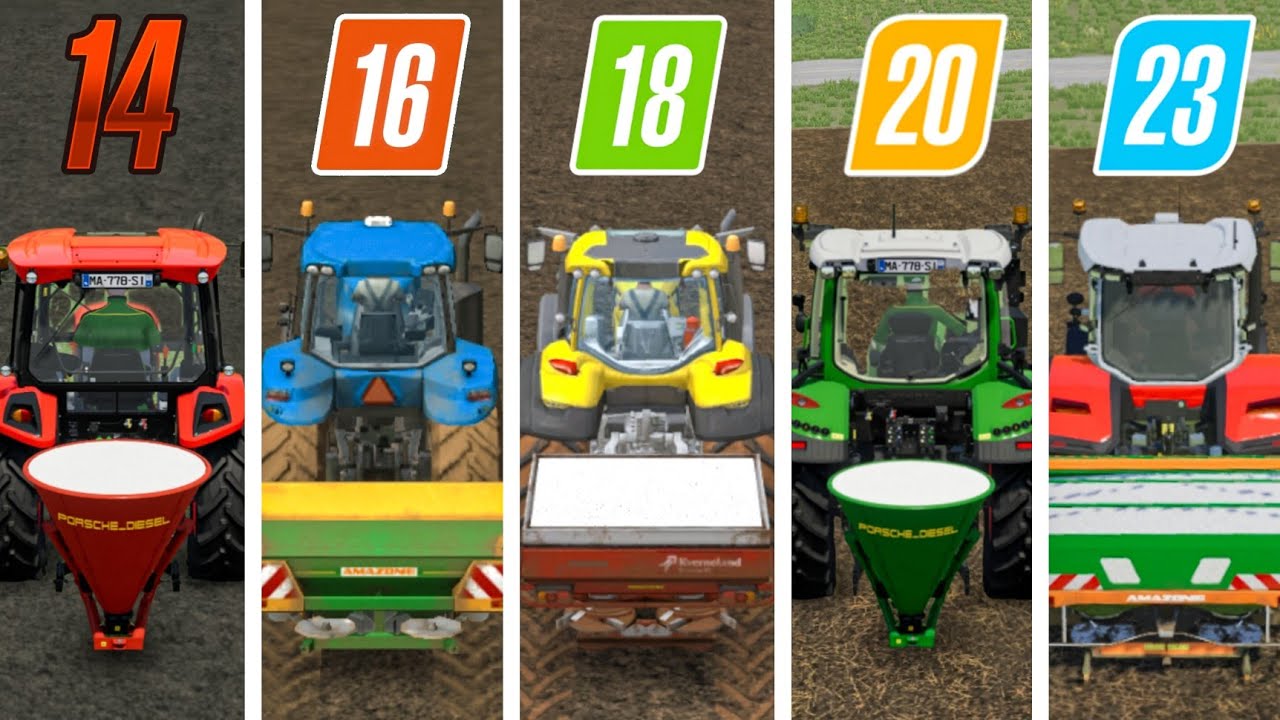 Fs14 Vs Fs16 Vs Fs18 Vs Fs20 Vs Fs23 | New Fertilizer Using | Timelapse ...