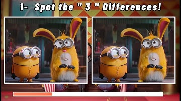 Minions 2: The Rise of Gru!  Spot the Difference! [ Official Movie Scene ]