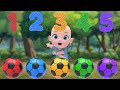 Color Balls &amp; Johny Johny Yes Papa +more música colorida Learn Sing A Song! Infantil Nursery Rhymes