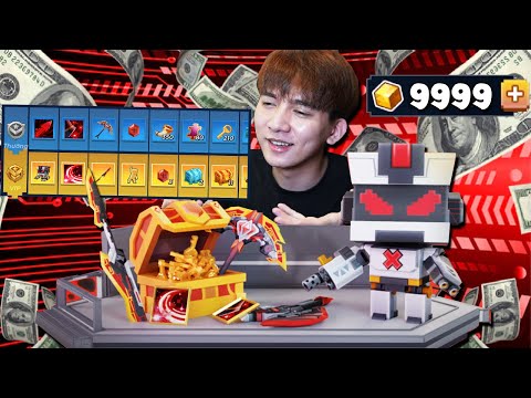 (Blockman Go) THỬ THÁCH T GAMING MUA HẾT ĐỒ VIP CÔNG NGHỆ VIP NHẤT GIÁ SIÊU RẺ ??