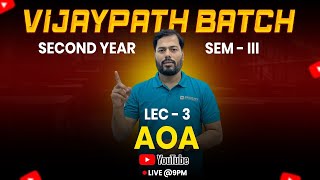 Lecture 3 | Introduction to Analysis of Algorithms (AOA) | Nitin Sir | 2nd Year Engg.