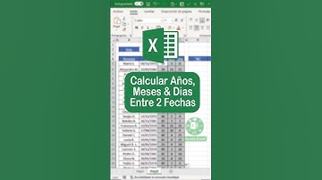 CALCULAR AÑOS MESES Y DIAS EN EXCEL ENTRE DOS FECHAS #Excel #Exceltips #Exceltutorial #Shorts