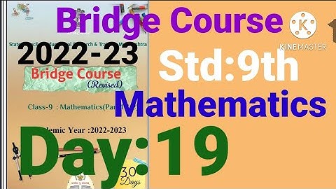9th||Mathematics||Bridge Course||2022-23 ||Day:19th||English & SemiEnglish||Maths, Class 9,Day:19