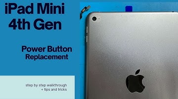 Fix Your Broken Ipad Mini 4 Power Button With This Simple Replacement Guide!